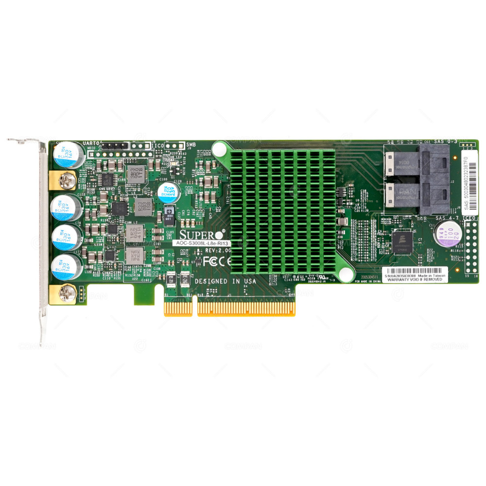 AOC-S3008L-L8E-RI13 LP  SUPERMICRO 2X 12G SFF-8643 EIGHT-PORT SAS INTERNAL HOST BUS ADAPTER LOW PROFILE FOR RUBRIK R6410